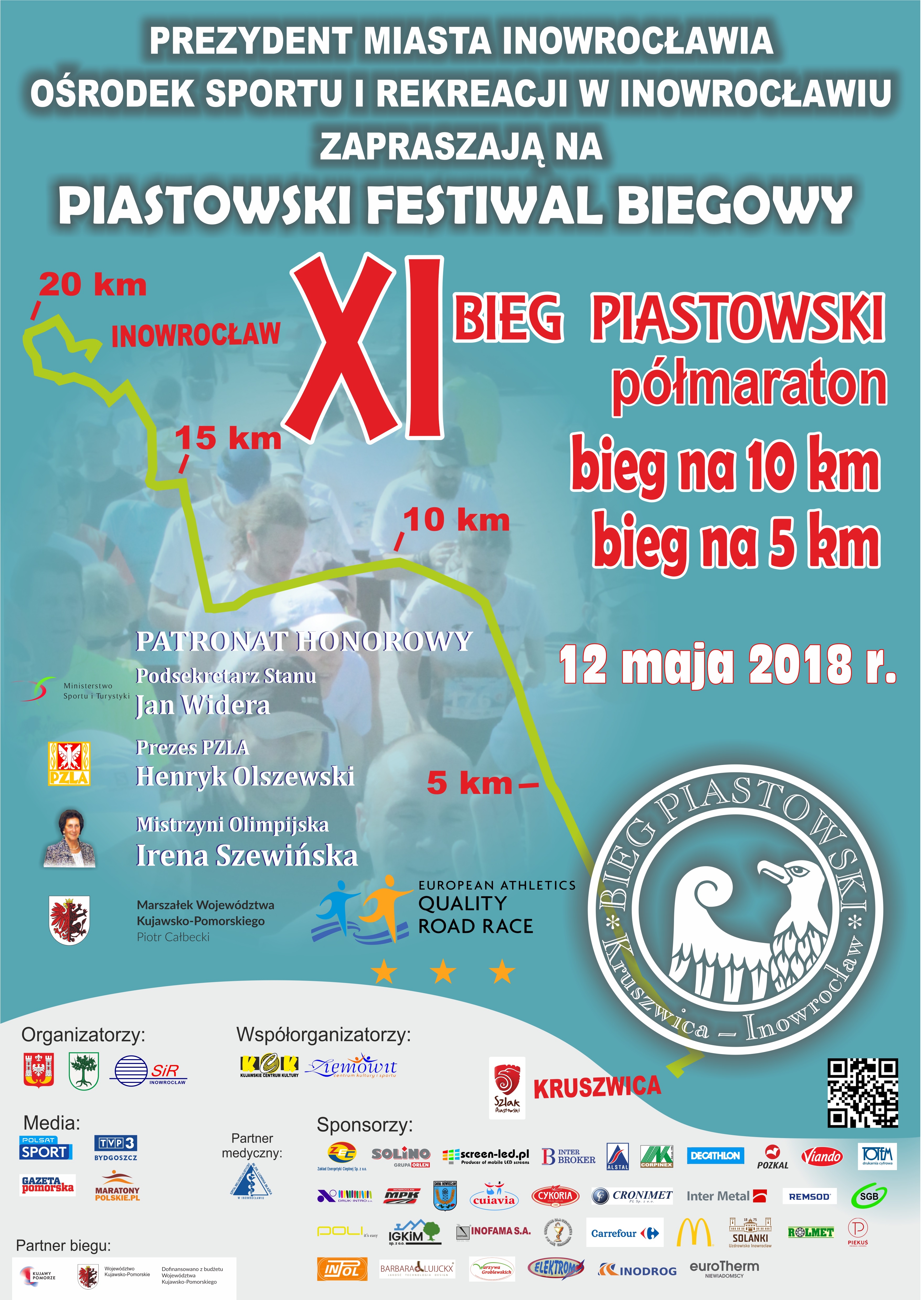 Plakat XI Bieg Piastowski