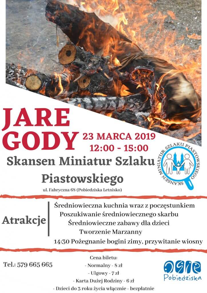 Plakat wydarzenia "Jare Gody" (źródło: miniatury.pobiedziska.pl)