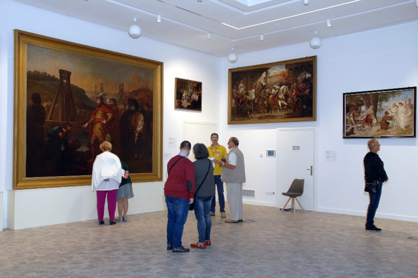 Ekspozycja wystawy "Piastów malowane dzieje" (źródło: muzeumgniezno.pl)