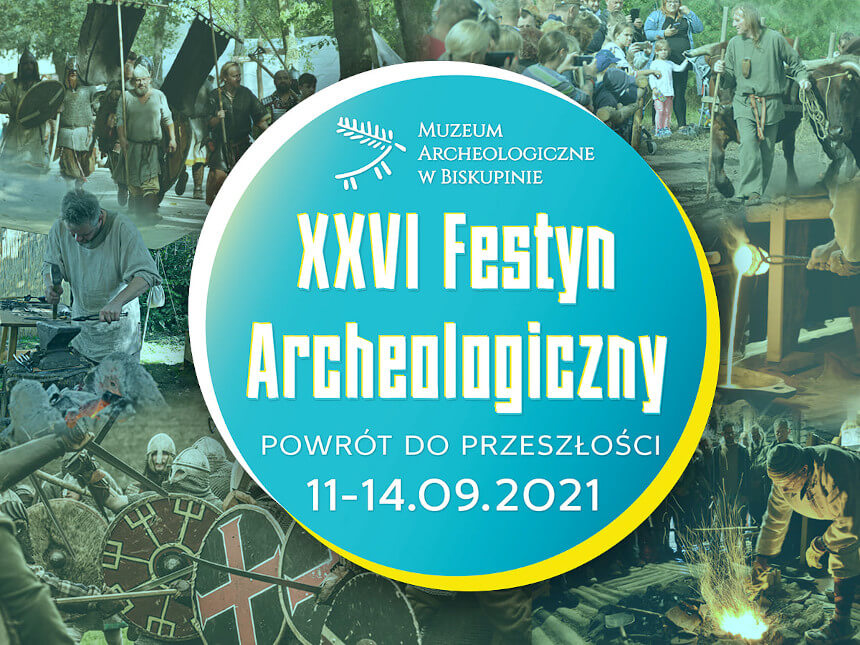 Baner Festynu Archeologicznego w Biskupinie (źródło: biskupin.pl)