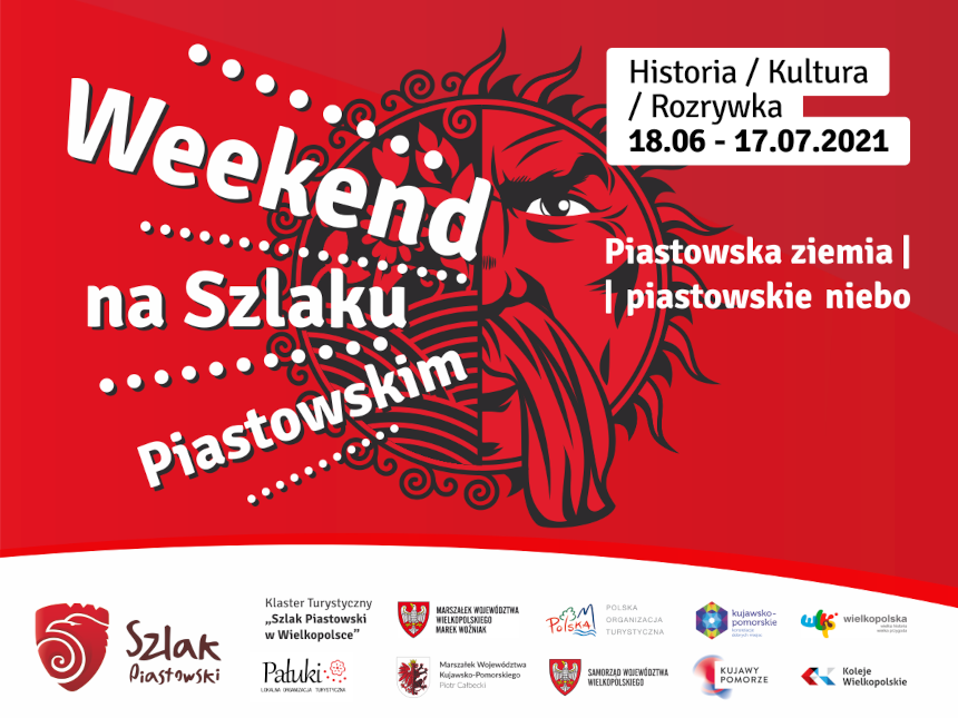 Baner wydarzenia "Weekend na Szlaku Piastowskim - piastowska ziemia | piastowskie niebo