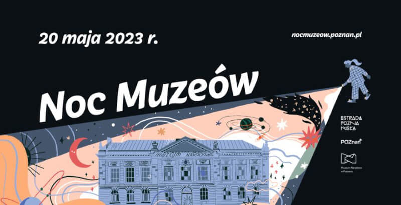 plakat wydarzenia Noc Muzeów w Bramie Poznania