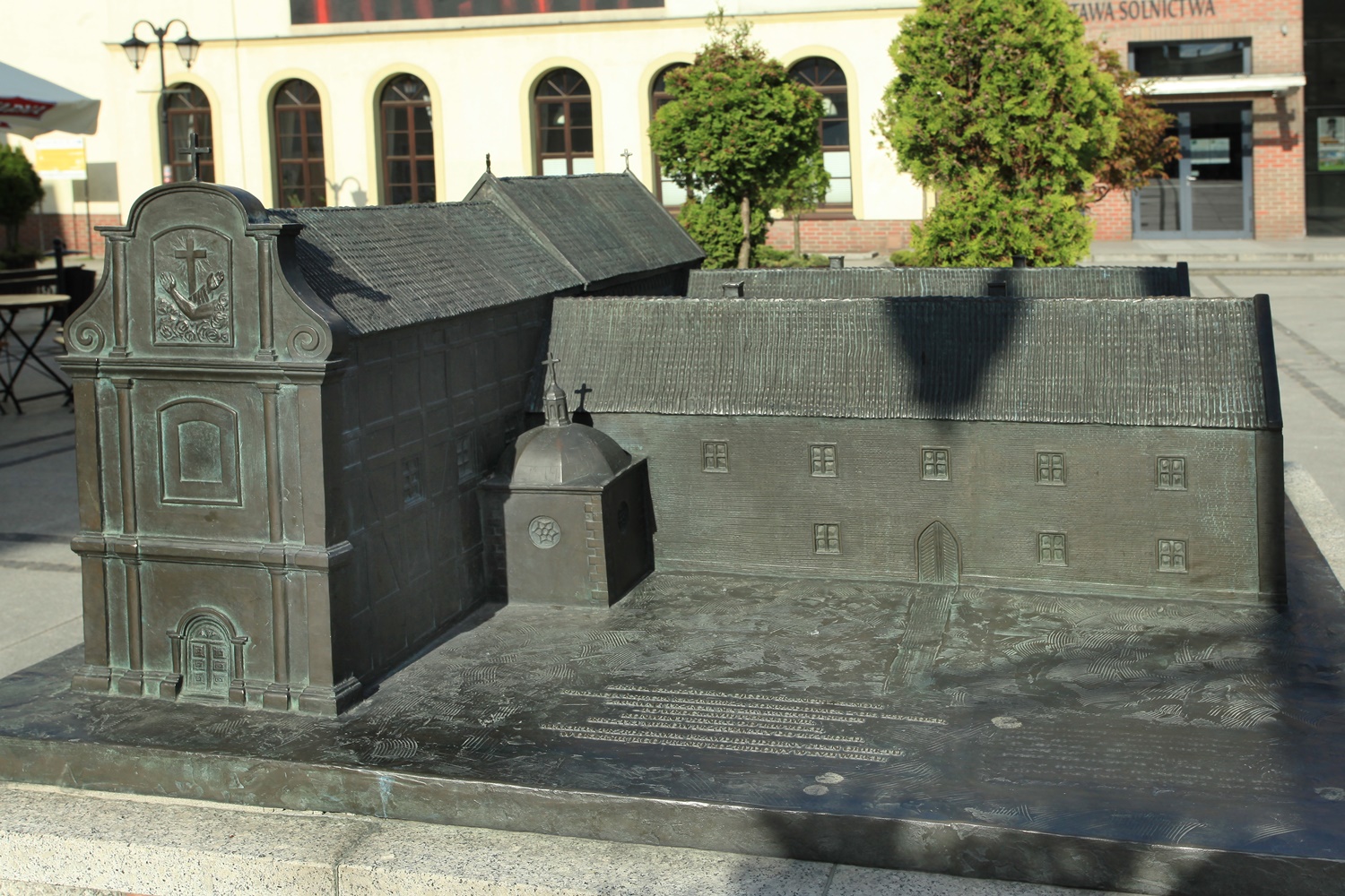 makieta zabudowań klasztornych